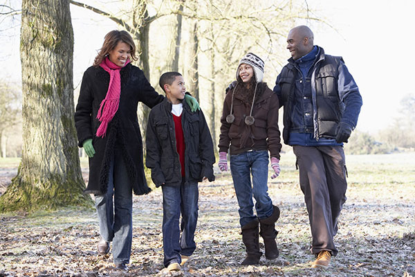 family walking family walking